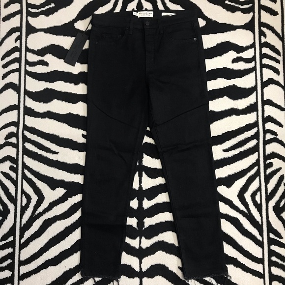 NWT Nili Lotan High Rise Skinny Jean in Jet Black Size 29 - Picture 14 of 15